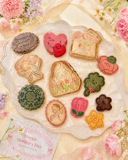 Sweet Blossom Bouquet & Cookie Gift Set | Mother's Day Special ~